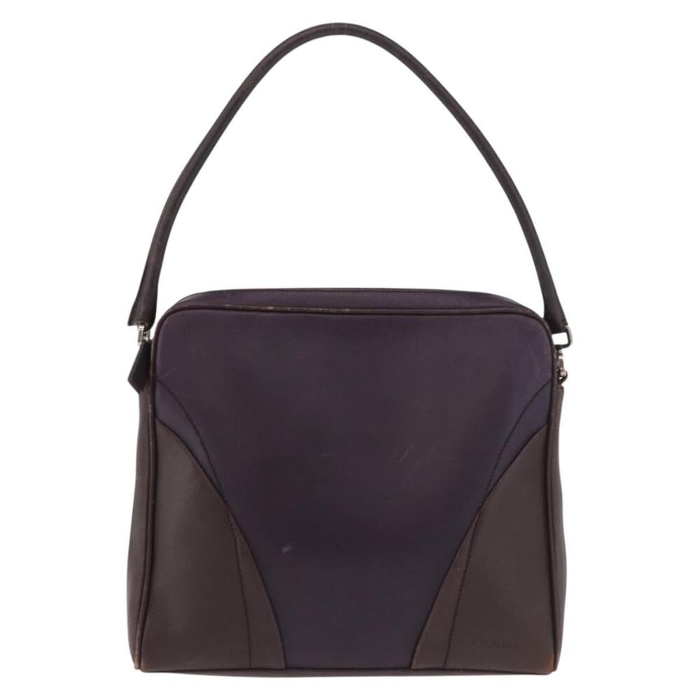Prada Saffiano Galleria Shoulder Bag Blue